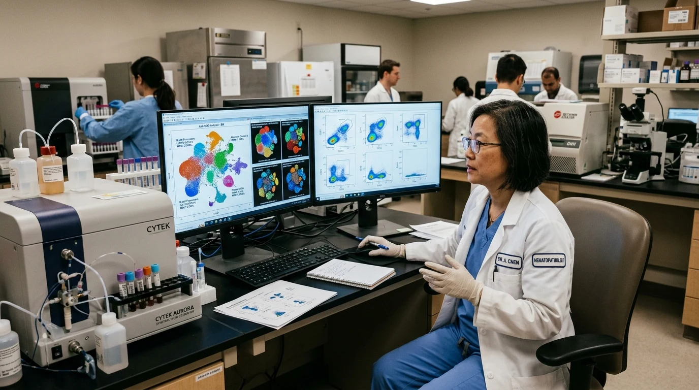 Machine Learning in Clinical Flow Cytometry: High-Dimensional Gating vs Manual MRD Analysis