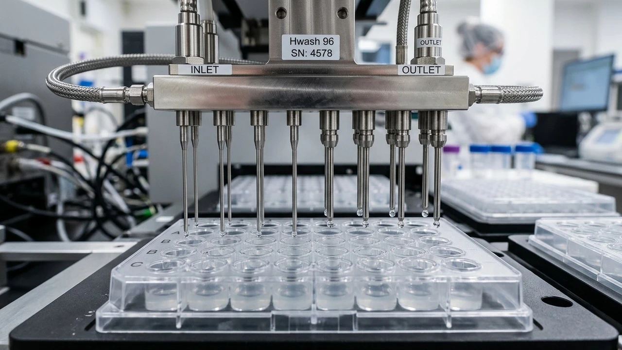Preventing Manifold Pin Clogging in Automated 96-Well Microplate Washers